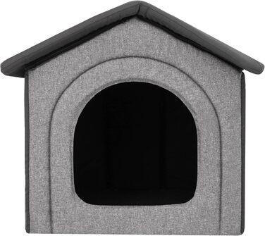 Будиночок для маленьких собак Bjird 38x32x38 см сірий