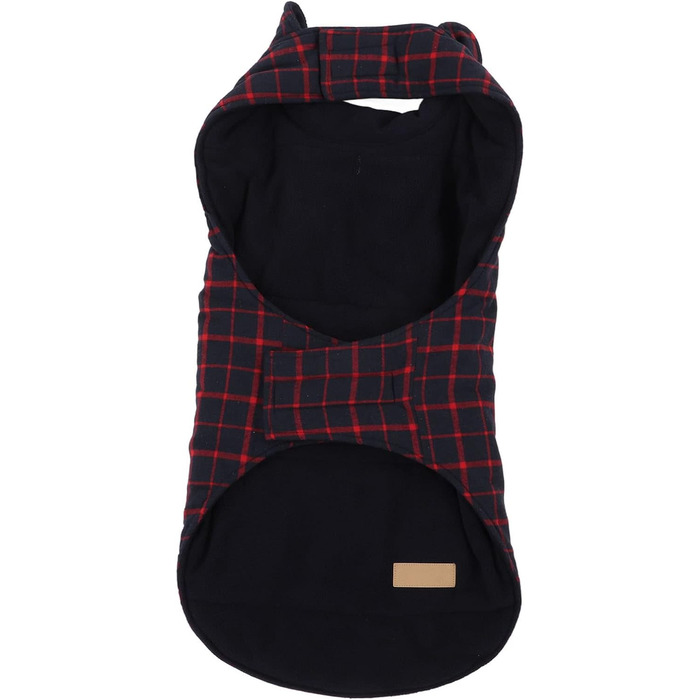 Зимова куртка для собак, теплий вітрозахист, в клітинку, для малих, середніх та великих собак, тепла флісова куртка для активностей на холодному повітрі (розмір XXL)