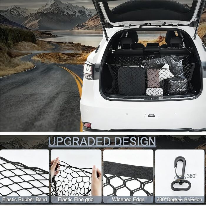 Сітчаста перегородка для тварин в авто, регульована, Oxford, 120x85 см