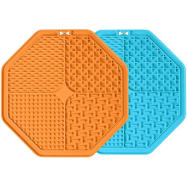 Лежанка-заспокійлива для собак з присосками (2 шт.) - блакитний та помаранчевий кольори