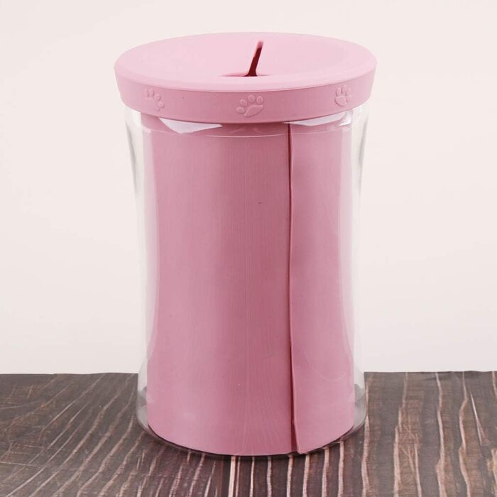 Миска для миття лап собакам, рожева | Чистяча щітка для лап собак