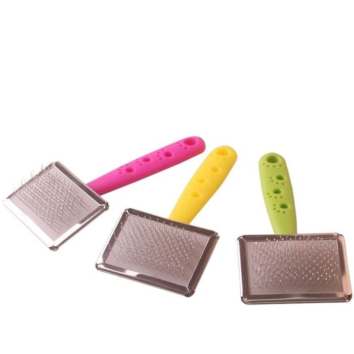 Бурштук для догляду за шерстю котів з довгим хутром, щітка для собак і котів, гребінець для котів, щітка для догляду за домашніми тваринами, для кошенят, кроликів, інструмент для видалення шерсті, масажна та очисна щітка для розплутування вузлів