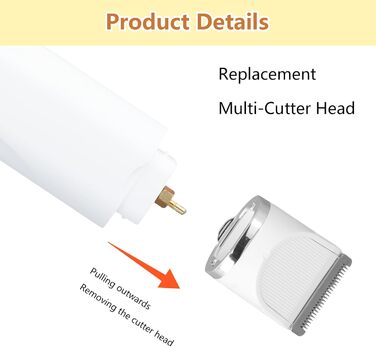 Набір для стрижки кігтів котів та собак Focenat 4 в 1: тихий триммер, електрична машинка для грумінгу тіла, очей та вух