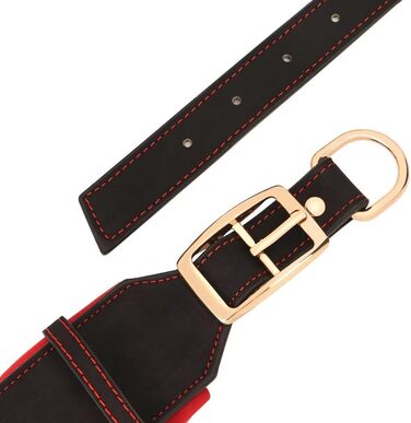 Нашийник для собак PET ARTIST з міцної PU шкіри, середніх та великих порід. Персоналізований з іменем, надійна металева застібка, підходить для пітбулів та великих собак. Розмір L (XL: обхват шиї 48-58 см, ширина 5 см, чорна гравіровка)