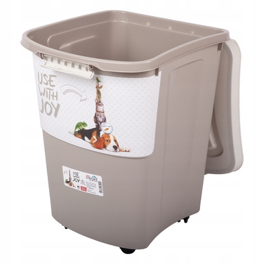 Контейнер для корму на колесах з лопаткою, 38 л, Rotho Archie