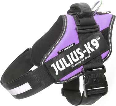 Шлея Julius-K9 IDC Powerharness для собак, фіолетова, розмір 1, з 2 патчами