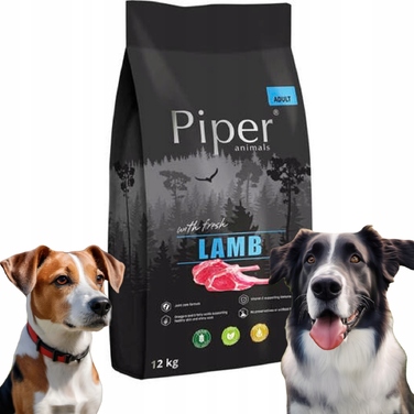 Сухий корм для собак Dolina Noteci Piper Animals з ягнятиною, 12 кг