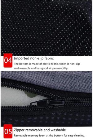 Ліжко для собак з піною-пам'яттю Deluxe, м'яке, миється, ортопедичне, знімний чохол, неслизьке дно, для маленьких та середніх собак (Колір: Синій, Розмір: S)