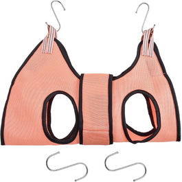 Гамак для тварин Bhoulandi: гамак для котів та собак, дихаючий, з кріпленням на липучці, оливковий, M (XS, рожевий)