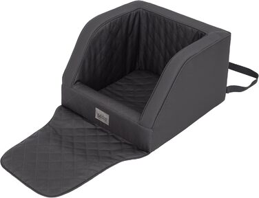 Транспортна переноска для собак, лежанка для собак, кошик для собак, лежанка для котів, для маленьких собак (46x46x31 см, графіт)