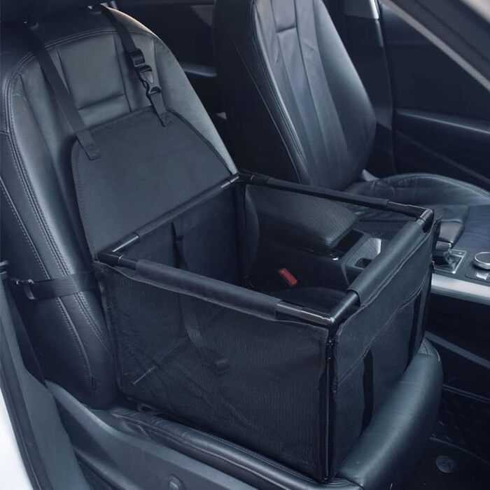 Водонепроникний та дихаючий килимок для автомобіля з домашнім улюбленцем, безпечний бустер для тварин, миючий, з оксфордської тканини, чорний