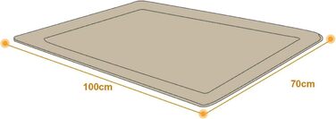 М'яка ковдра для собак та котів Raikou з плюшевою подушкою, 100x70 см, леопардовий принт, неслизька, для домашніх тварин