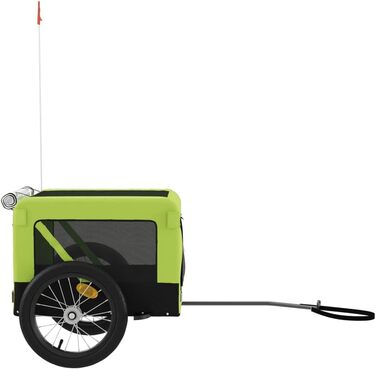 Причіп для велосипеда, переноска для собак, зелений 63x123x66 см