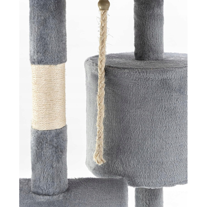 Високий когтеточка-комплекс із лежаком, стовп для дряпання 101-160 см