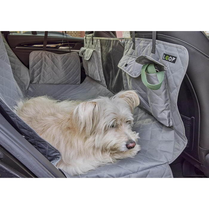 Ремінь безпеки для собак Loop на заднє сидіння авто, з карабіном, регульована довжина 60-80 см, аксесуар до килимка для собак NIMM Mich MIT