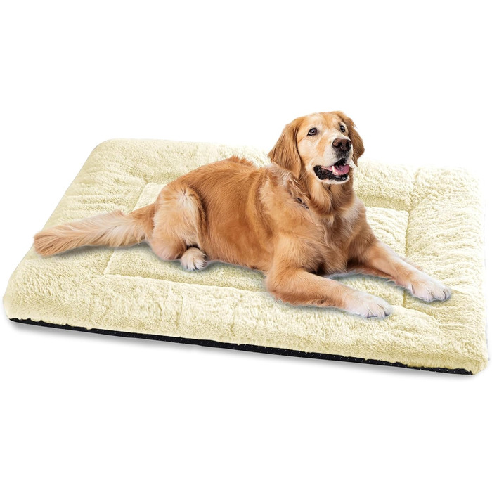 Крісло-ліжко для собак середніх порід Baodan, 90x60 см, миється, з антиковзною основою, бежеве