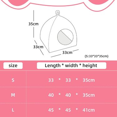 Кішечка-будиночок Mooipet з плюшевим матрацом, сірий, 40x40x35 см