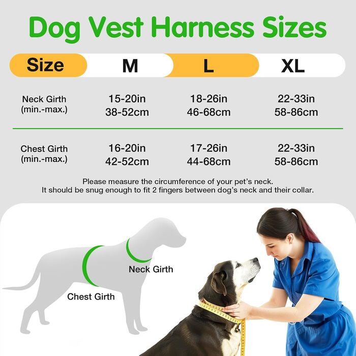 Світловідбиваючий нашийник для собак з LED, перезаряджуваний, м'який, водонепроникний, 3 режими, зелений, розмір M