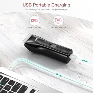 Набір для грумінгу собак LOFICOPER: безшумний триммер для догляду за шерстю, включає гребені та знімні насадки, IPX7, акумуляторний