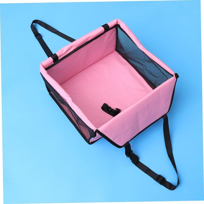 Автомобільна переноска для собак та котів BESPORTBLE - рожева, з регульованим ременем безпеки