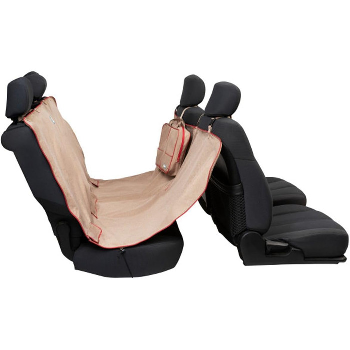 Захист сидіння автомобіля Kurgo Heather для собак, водовідштовхуючий та брудовідштовхуючий, ширина 140 см, колір мускатний heather, окремий, світло-коричневий