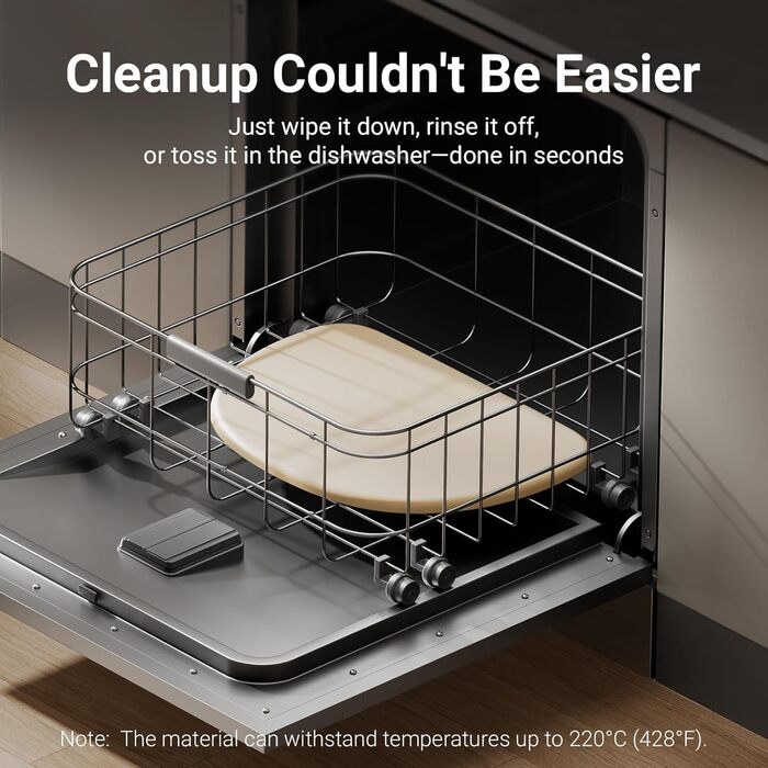 Мат для годування домашніх тварин DownyPaws: неслизький килимок для мисок, вологостійкий, з високим бортиком, 61x43 см (Мигдальний)