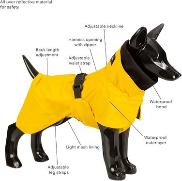 Жовтий дощовик PAIKKA Sichtbarkeit Lite – яскравий та легкий для активного відпочинку