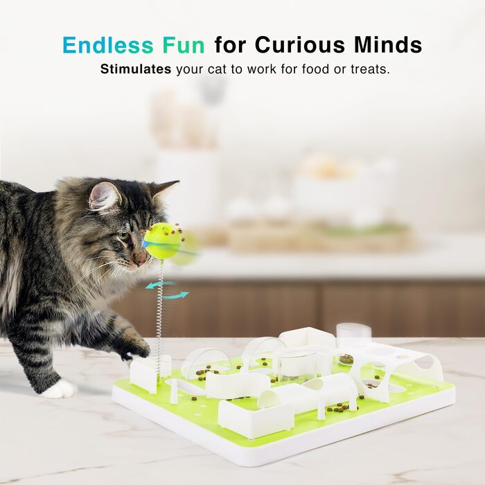 Іграшка для кота ALL FOR PAWS Labyrinth з ласощами, регульована складність, розвиває інтелект