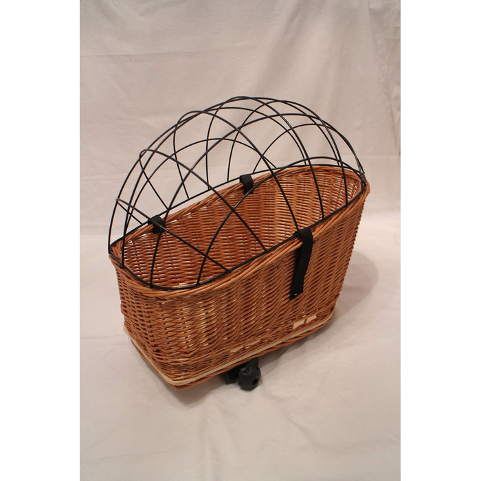 Кошик для велосипеда Marcus Hundefahrradkorb для багажника з плетеної лози з металевою сіткою, кошик для покупок