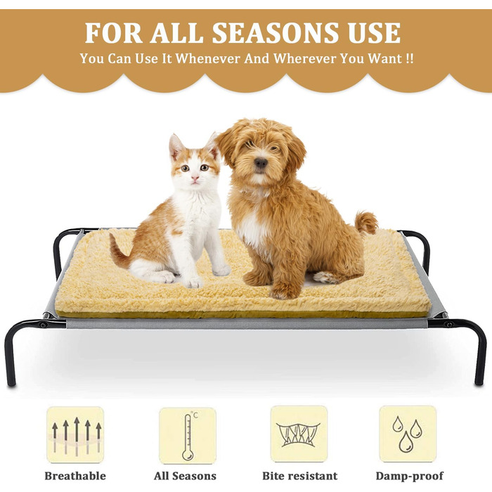 Килимок для собак у подорожі, м'яке складне ліжко для собак, килимок для переноски, плюшевий коврик для собак і котів, 70 x 50 см, коричневий