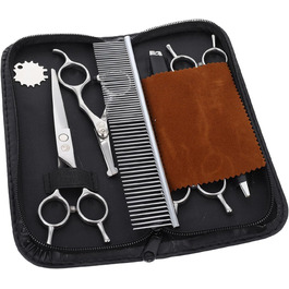 Набір для грумінгу собак BESPORTBLE: професійна ножиця та машинка для стрижки шерсті з нержавіючої сталі, безпечні закруглені кінчики для обличчя, вух та тіла