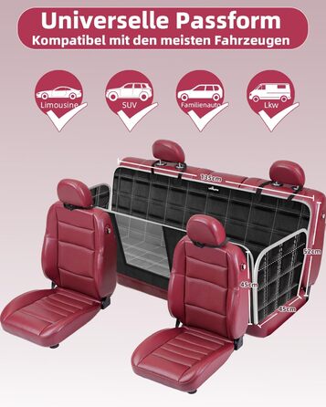 Накладка на сидіння автомобіля для собак, 100% водонепроникна, захист від подряпин, універсальна для легкових автомобілів, вантажівок та SUV, з захистом боків та вікном для спостереження