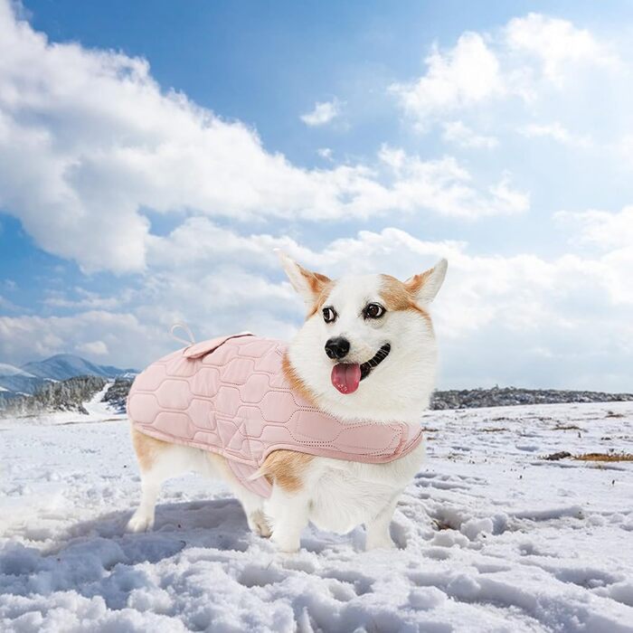 Зимовий одяг для собак: теплий, вітронепроникний зимовий жилет/манта для собак, комфортна куртка для маленьких, середніх та великих порід (сірий)