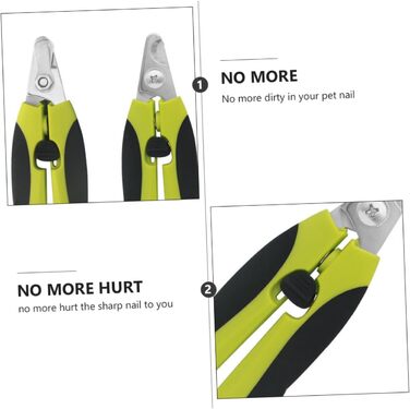 Професійний кусачки для обрізання кігтів собак та котів Sosoport (2 шт.) з нержавіючої сталі, безпечні, ергономічні та довговічні
