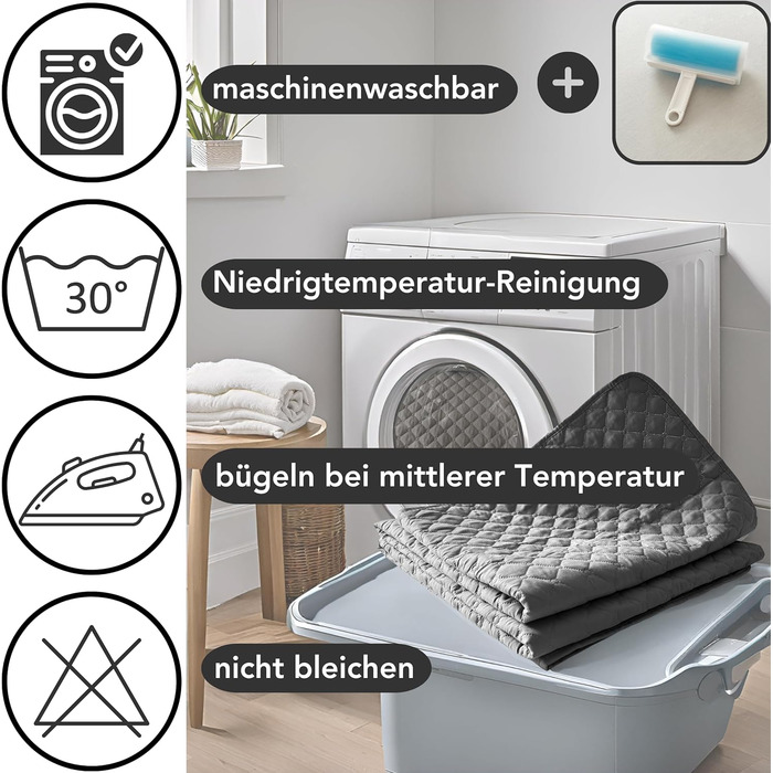 Водонепроникний плед для собак з роликом для ворсу, антиковзаюча ковдра для тварин на диван, машинне прання, 210 x 130 см, темно-сірий