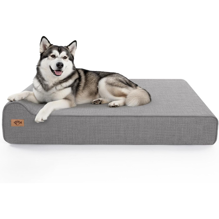 Ліжко для собак Sytopia XXL з Memory Foam, 127x86.4x25.4 см, для великих та літніх собак, ортопедичне, водонепроникне