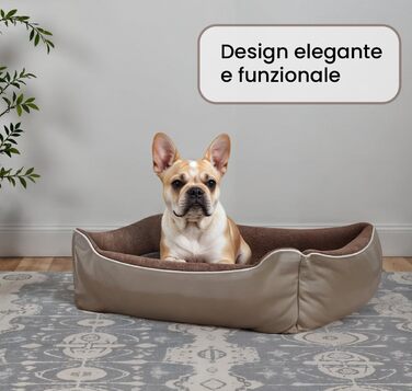 Кімната для домашніх тварин Sogni E Capricci Bett, 48 x 42 x 16 см (кремовий колір, розмір 84 x 66 x 19 см, NUVOLA)