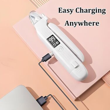 Електричний триммер для собак 2-в-1: кусачки та пилка, LED-дисплей, перезаряджається, для догляду за кігтями