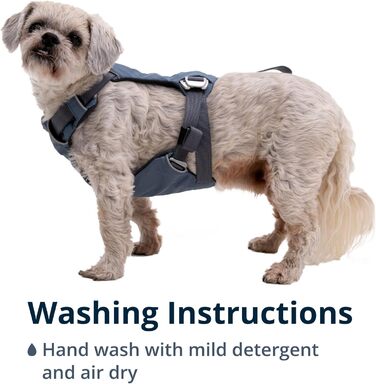 RUFFWEAR Load Up шлейка для собак, сіро-синя, розмір XXS, автомобільна, безпека в дорозі