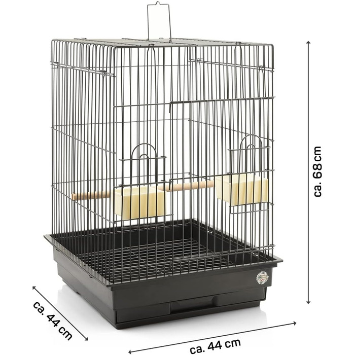 Транспортна клітка Montana Cages EOS 44x44x68 см антик для великих папуг і птахів
