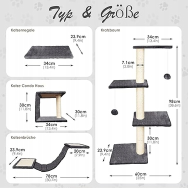 Стінка для лазіння для котів HEVOL