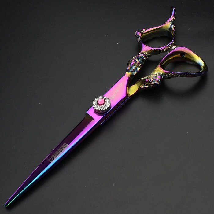 Набір професійних ножиць для стрижки та вирівнювання волосся Titan, 14 см або 15.2 см, у подарунковій коробці (6 шт.)