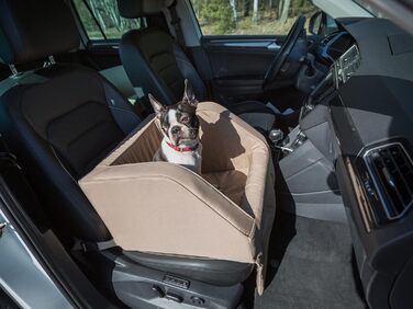 Транспортна переноска для собак та котів, лежанка, підстилка для собак, бежевого кольору, 46x46x31 см