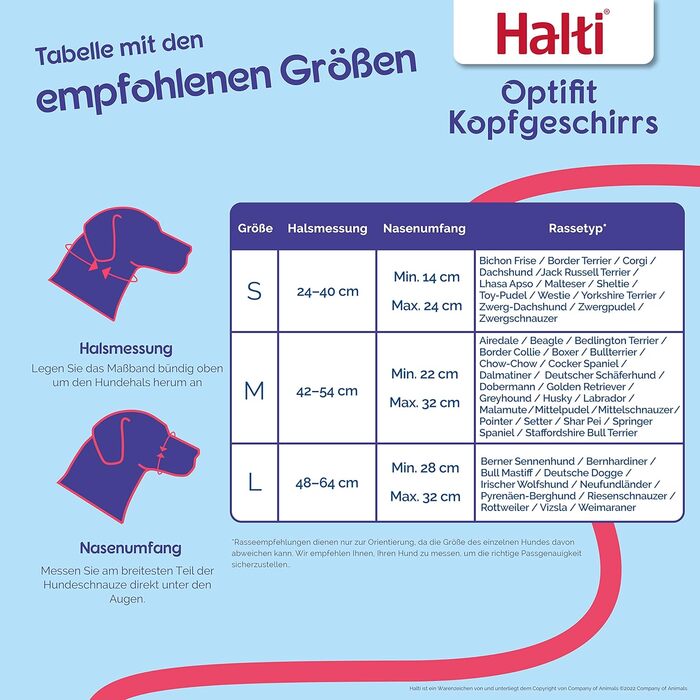 HALTI Optifit нашийник-упряж для середніх собак, анти-тяг, регульований, з м’якою накладкою на морду