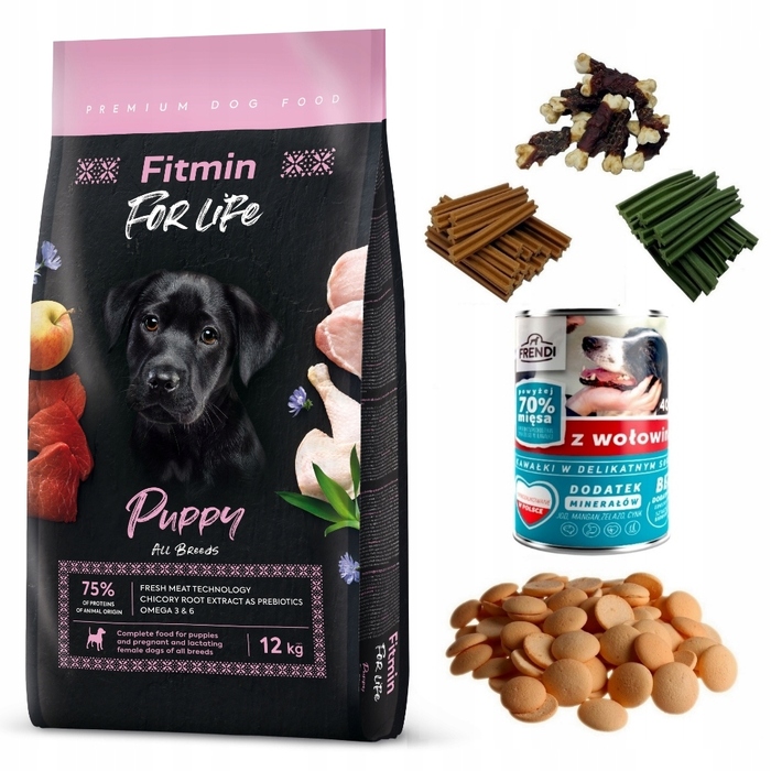 Сухий корм для цуценят Fitmin Dog For Life Puppy, 12 кг