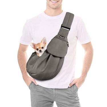 Сумка-переноска для собак SlowTon, сіра, S (для тварин 1,3-3,6 кг)