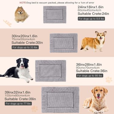 Килимок для собак, миючий, м'який, для маленьких, середніх та великих собак, сірий, 90x70 см (XZ016)