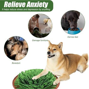 Schnüffelmatte для собак: інтерактивна килимок для годування, навчання та розваг. Матеріал: зелений