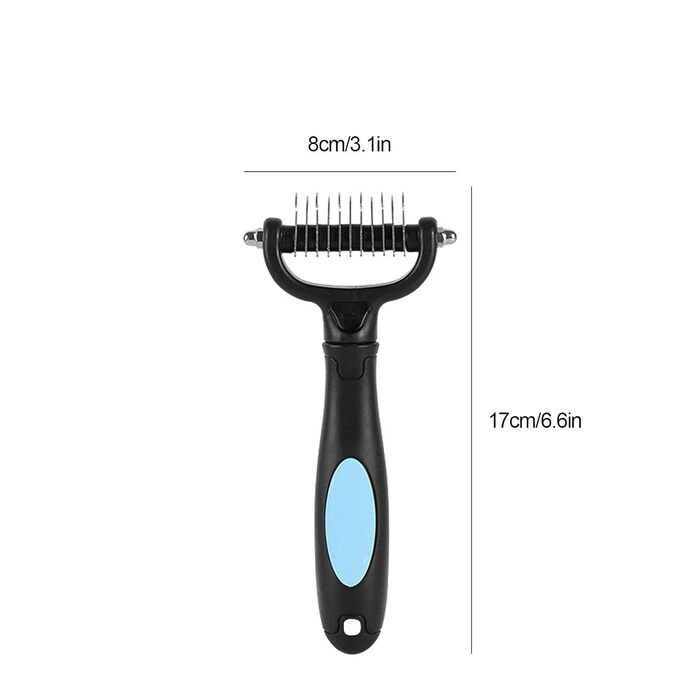 Гребінець для догляду за собаками, щітка для шерсті, аксесуари для догляду за котами, гребінець з нержавіючої сталі для видалення шерсті, інструмент для видалення та розплутування шерсті для цуценят та кроликів