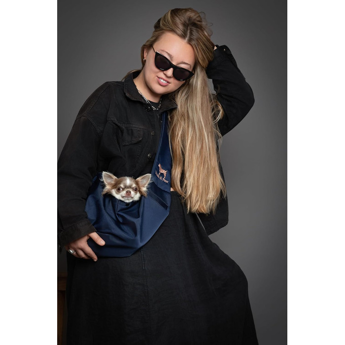 Трансформер для собак Noah & Paw до 5 кг: зручна переноска з регульованим ремінцем та м'яким хутром, подвійний захист, преміум-тканина Twill